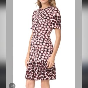 Whistles Millie Star Print Dress Pleated